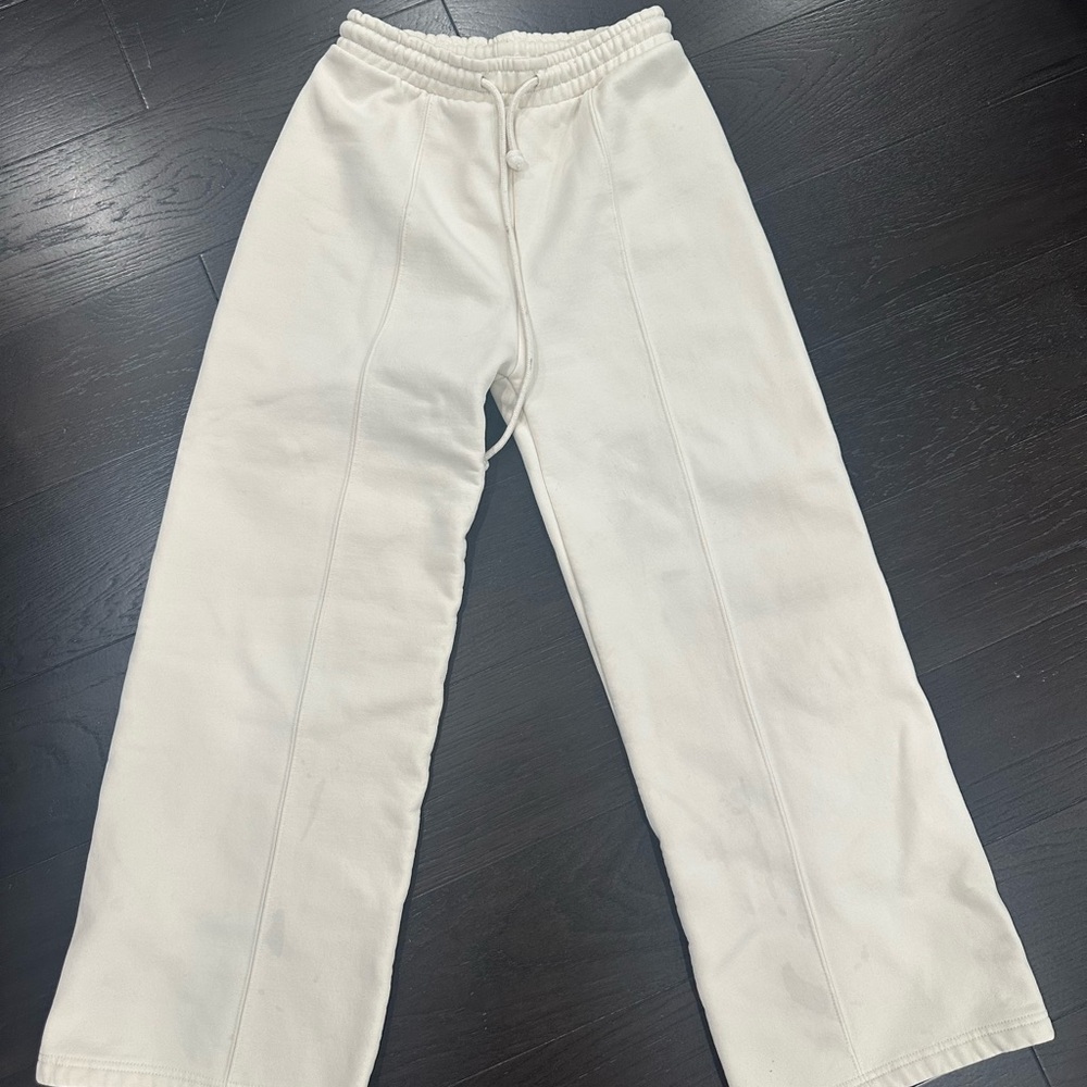 Zara Cream Wide Leg Pants